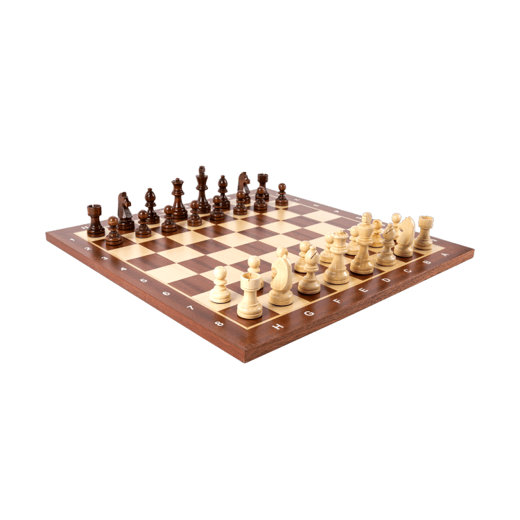20" Sapele Wood Classic Chess Board - Chess District