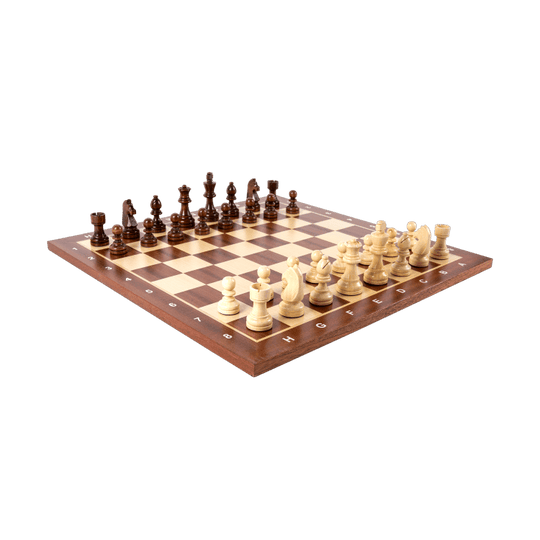 20" Sapele Wood Classic Chess Board - Chess District