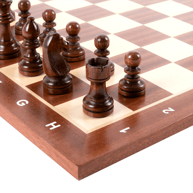 20" Sapele Wood Classic Chess Board - Chess District