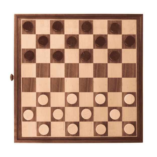 Antique Wooden Chess Set with 1 Built-In Drawer - Chess District