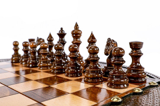 Circular Wooden Chess Set - Chess District