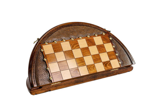 Circular Wooden Chess Set - Chess District