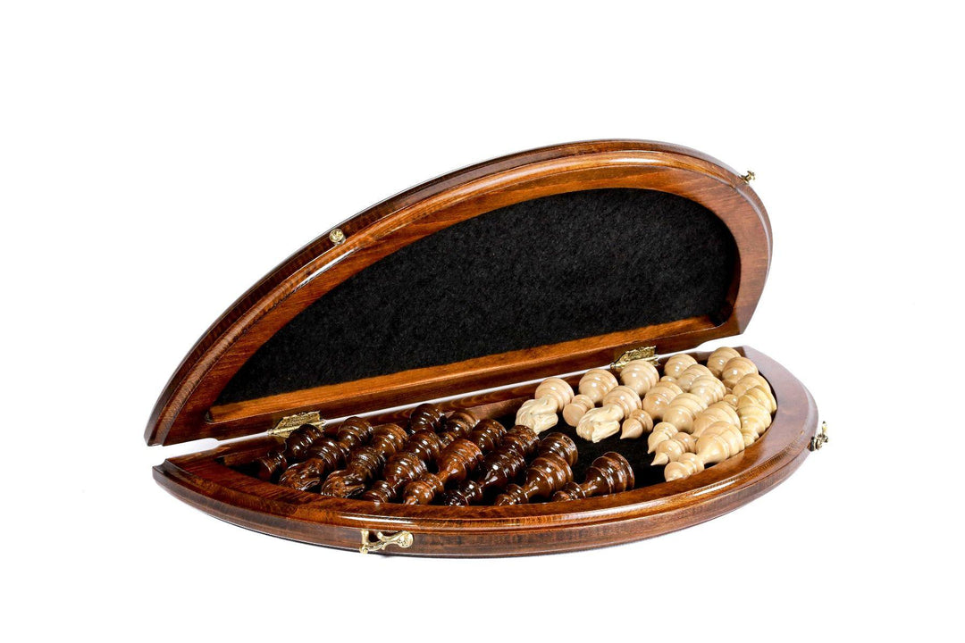 Circular Wooden Chess Set - Chess District