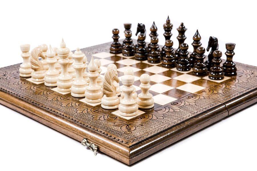 Classic Wooden Chess-backgammon Set - Chess District