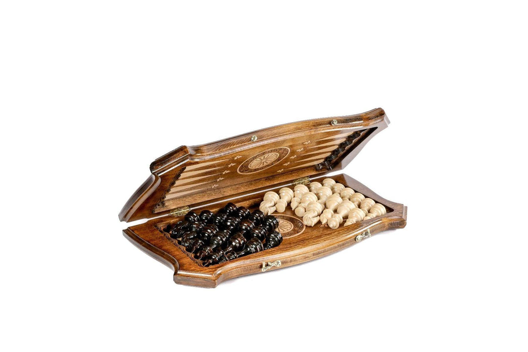 Handmade Chess-backgammon Set - Chess District