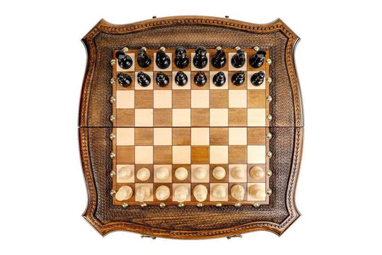 Handmade Chess-backgammon Set - Chess District