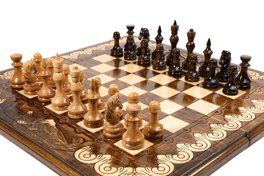 Luxury Chess Set with Mountain Theme - Chess District