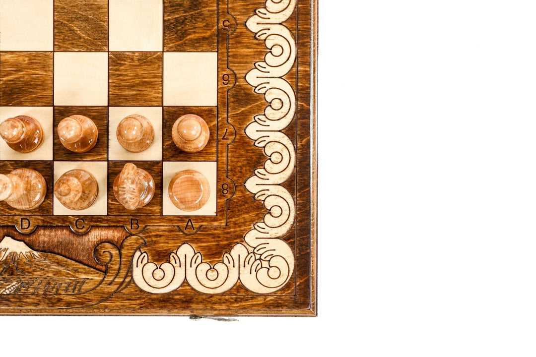 Luxury Chess Set with Mountain Theme - Chess District