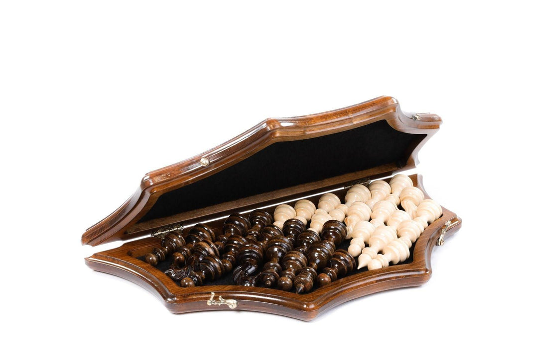 Star Shaped Wooden Chess Set - Chess District