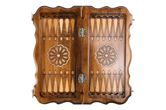 Wooden Chess-backgammon Set with Coat of Arms - Chess District