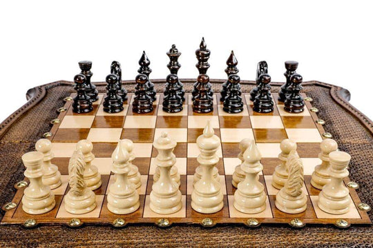 Handmade Chess-backgammon Set - Chess District