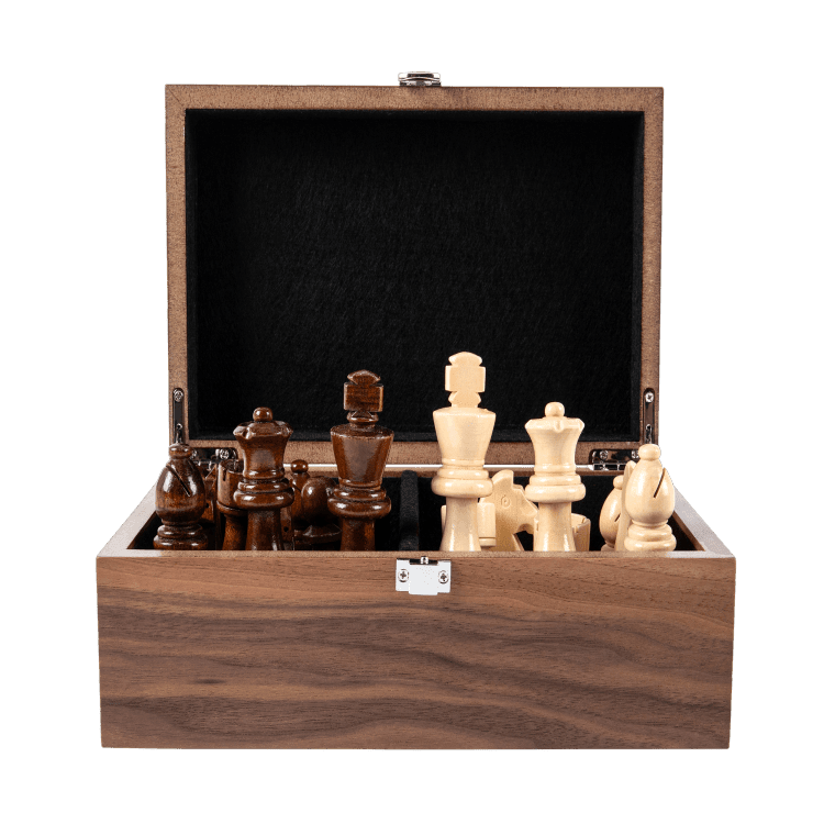 Elegant Wooden Chess Box: Secure Your Chess Pieces in Style – Chess ...